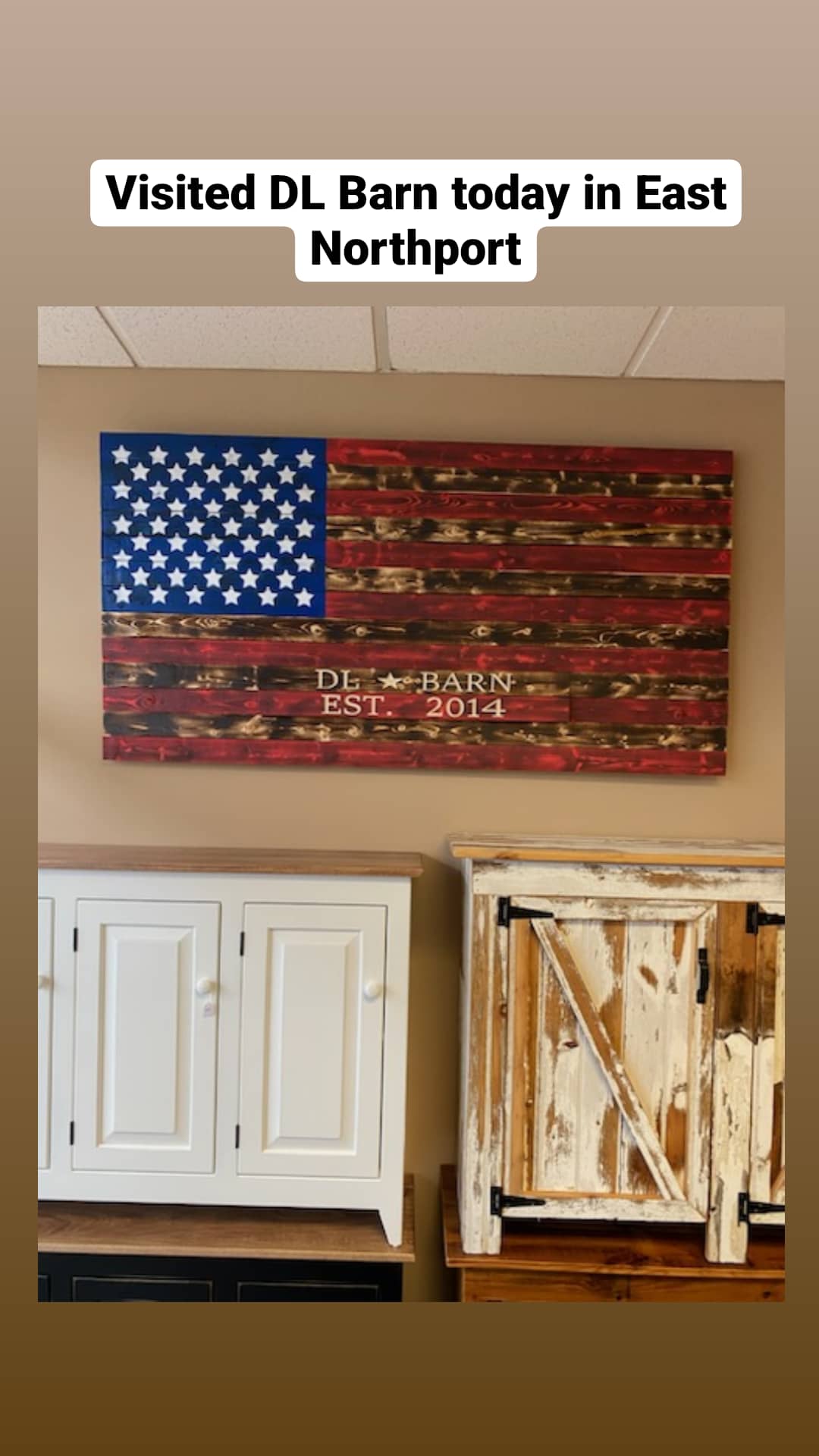 3ft x 6ft pine slat flag.