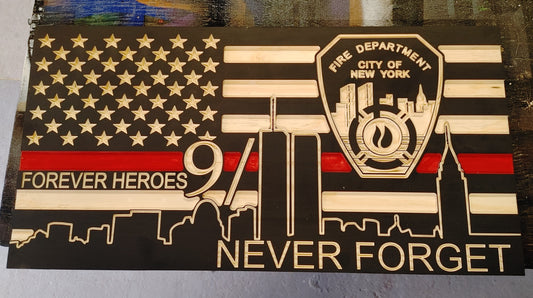 9/11 Red line tribute