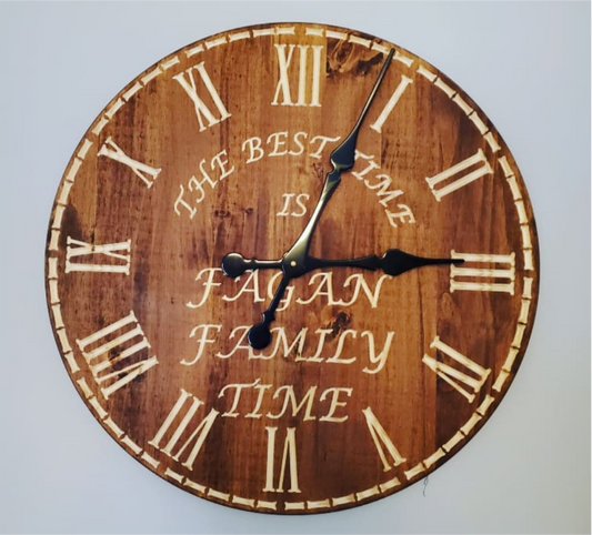 24" round clock