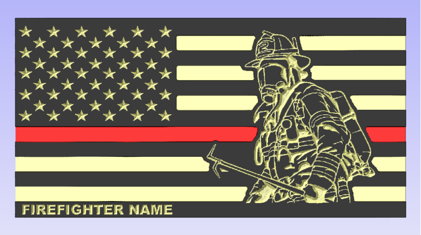 Fire Fighter Scott Pack Flag