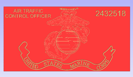 Red Marine MOS Flag