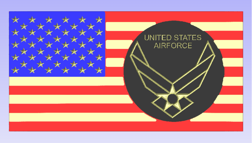 American Air Force Logo Flag